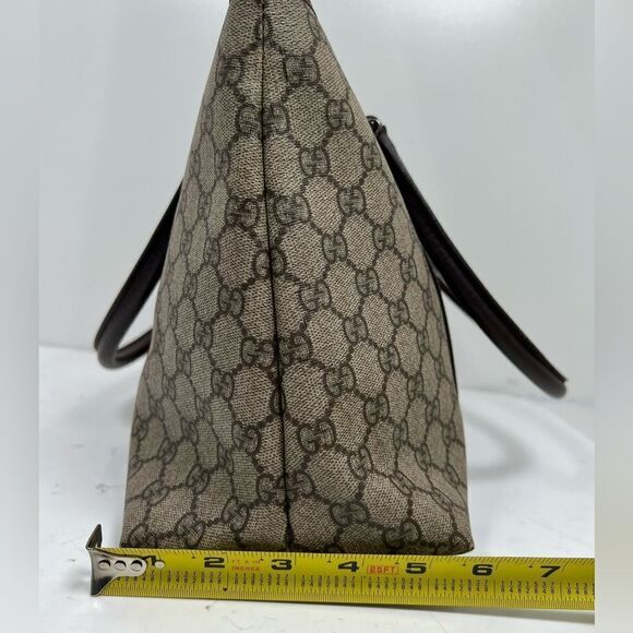 GUCCI GG Supreme Tote Bag PVC Beige - Picture 13 of 15